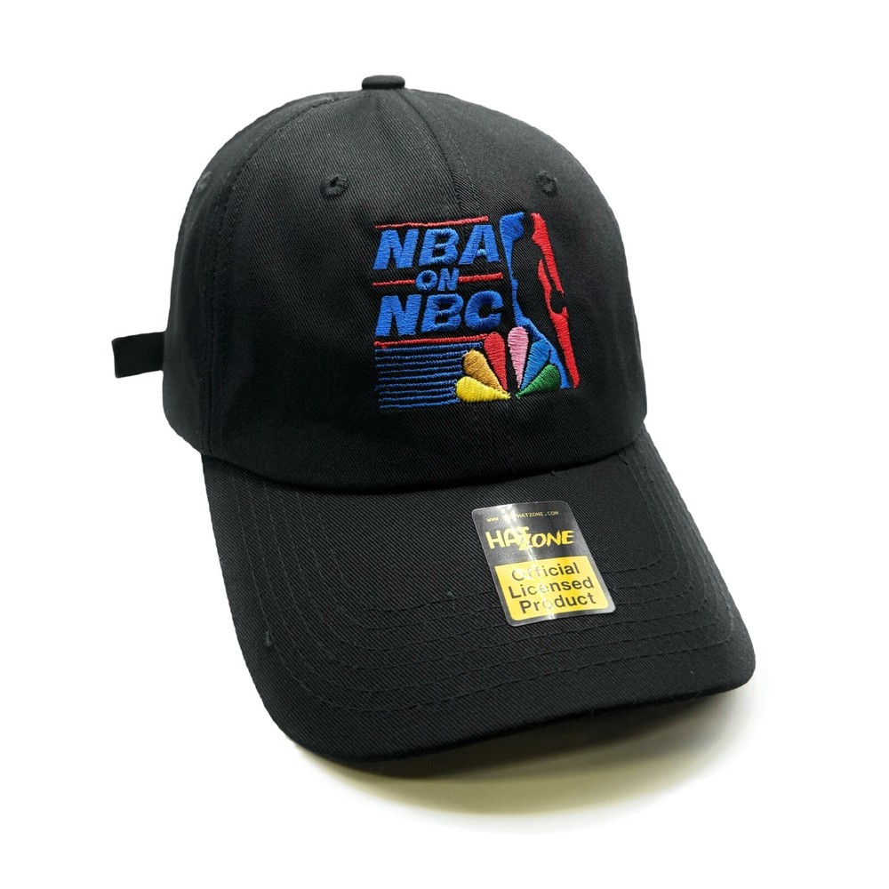 Retro Basketball Dad Hat Strapback (Black)