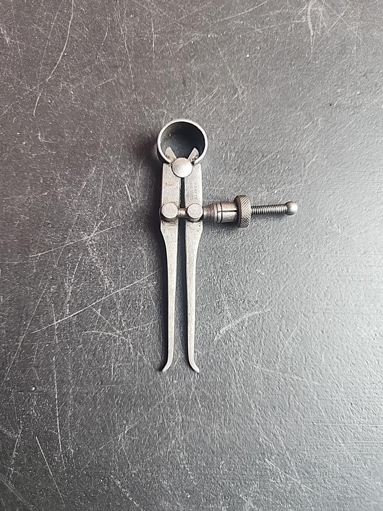 Vintage L. S. Starrett Square Leg Inside Spring Caliper USA