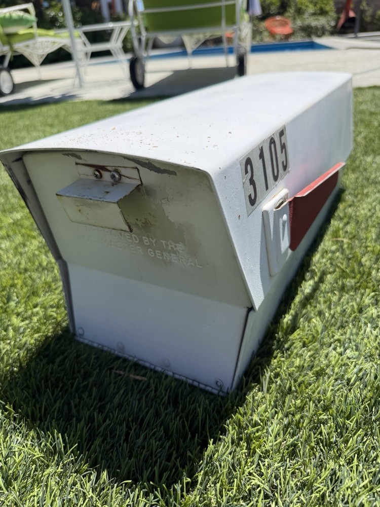 Mid Century Vintage Mailbox Mail Box - Postbox rare Mid Mod Read💕