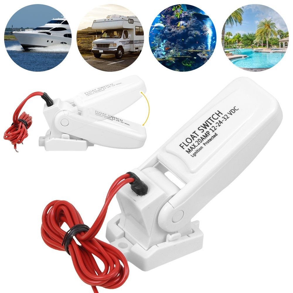Automatic Bilge Pump Float Switch DC 12V 24V 32V Boat Ignition Protected Mercury