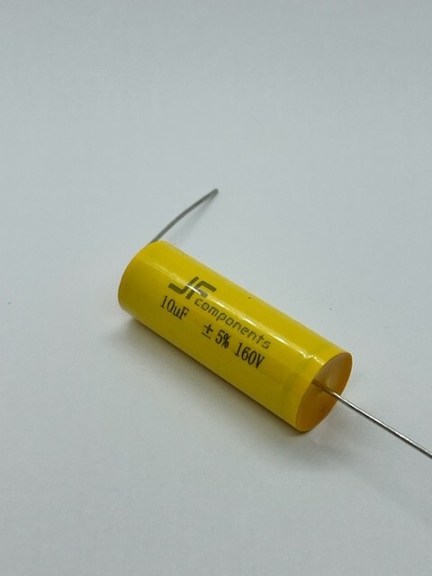 JFcomponents 10uF 160V-Y MKP Metallized Poly Capacitor for crossover.