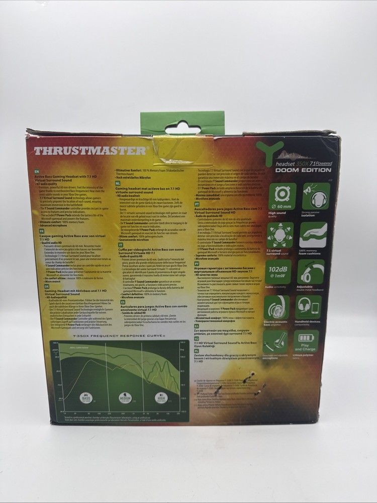 Xbox One And Windows Thrustmaster Headset Doom Edition Super Rare!