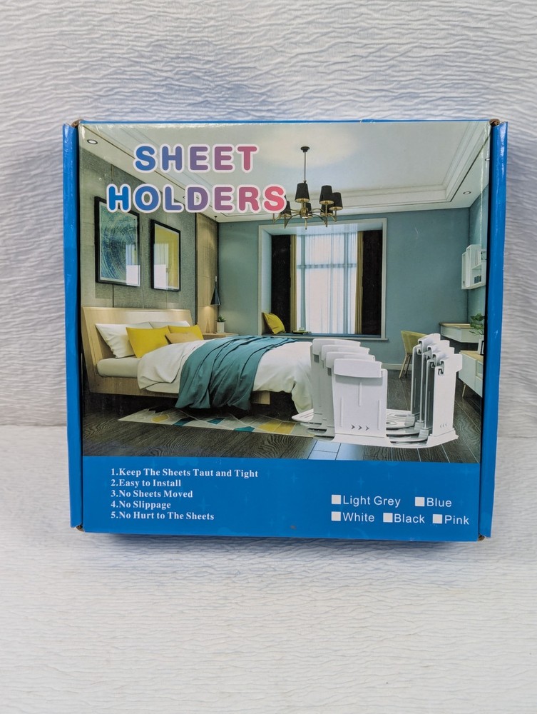Sheet Holders for Bed Corners Fasteners Keep Sheets Secure Sheet Holders