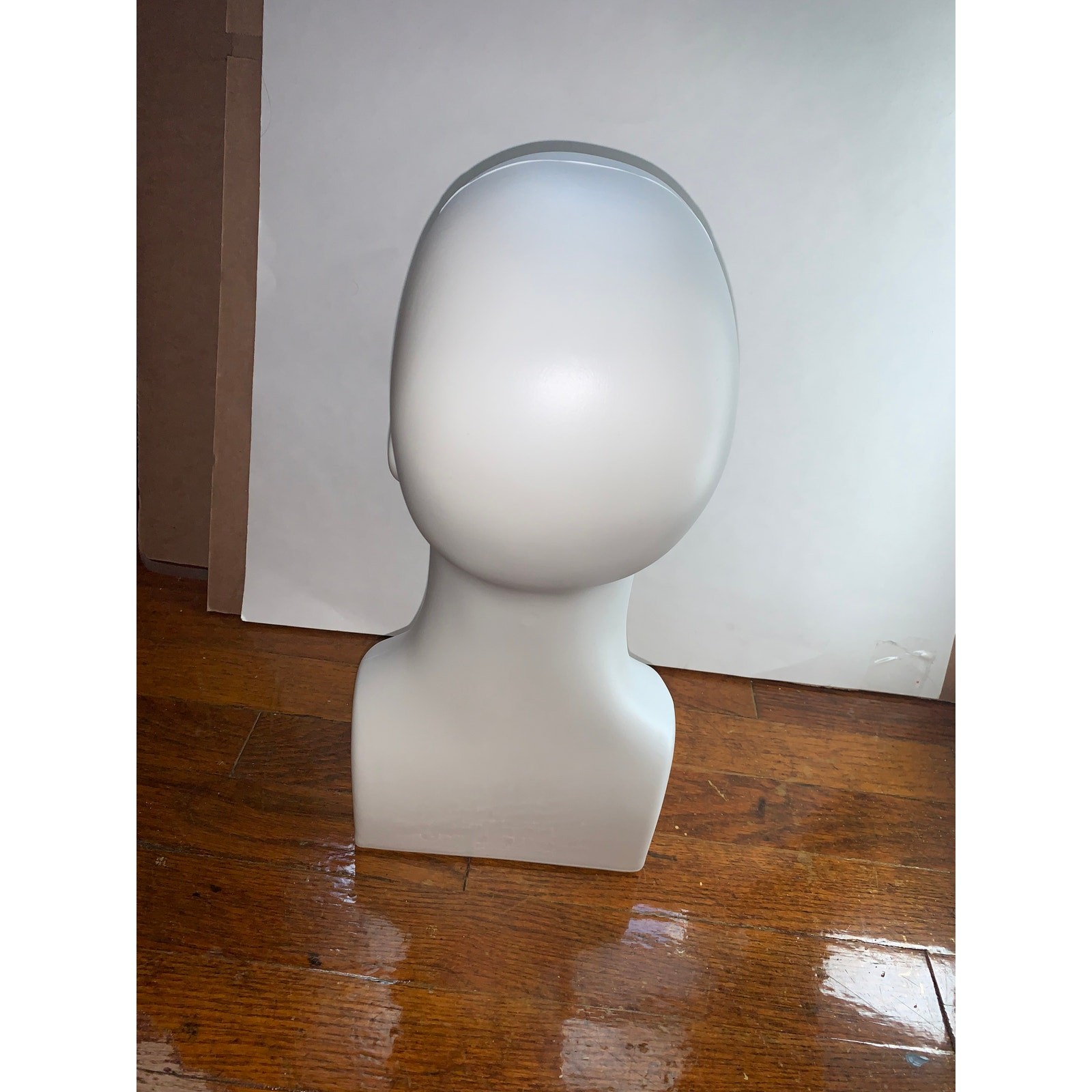 Male Mannequin Head White Wig Hat Sunglasses Display 16in