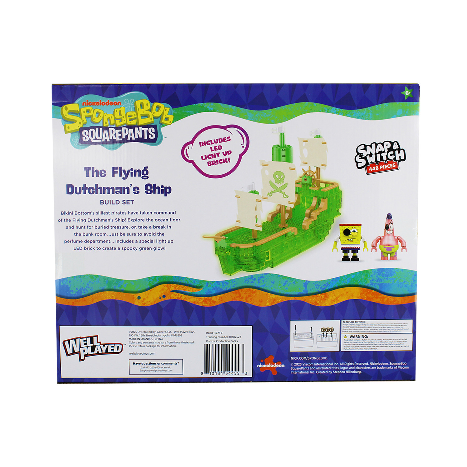 SpongeBob SquarePants Deluxe Flying Dutchman's Ship Snap & Switch Set