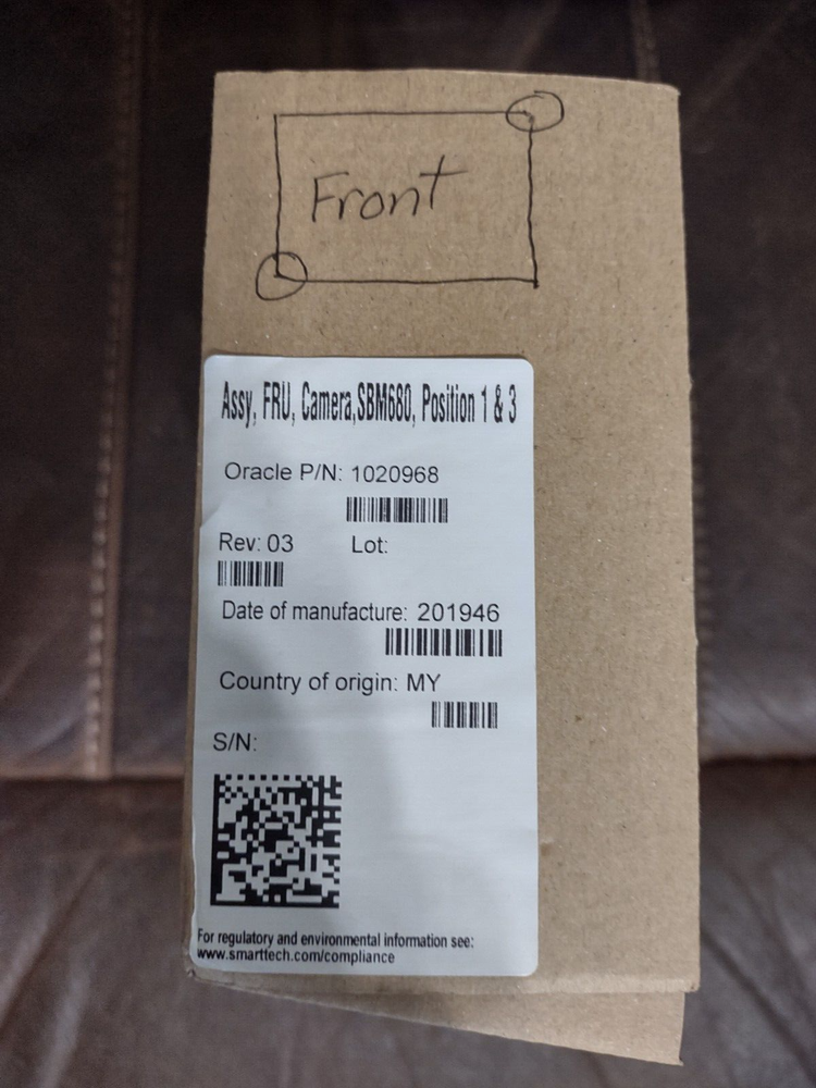 Smart Technologies Assy, FRU, Camera, SBM680, Position 1 & 3