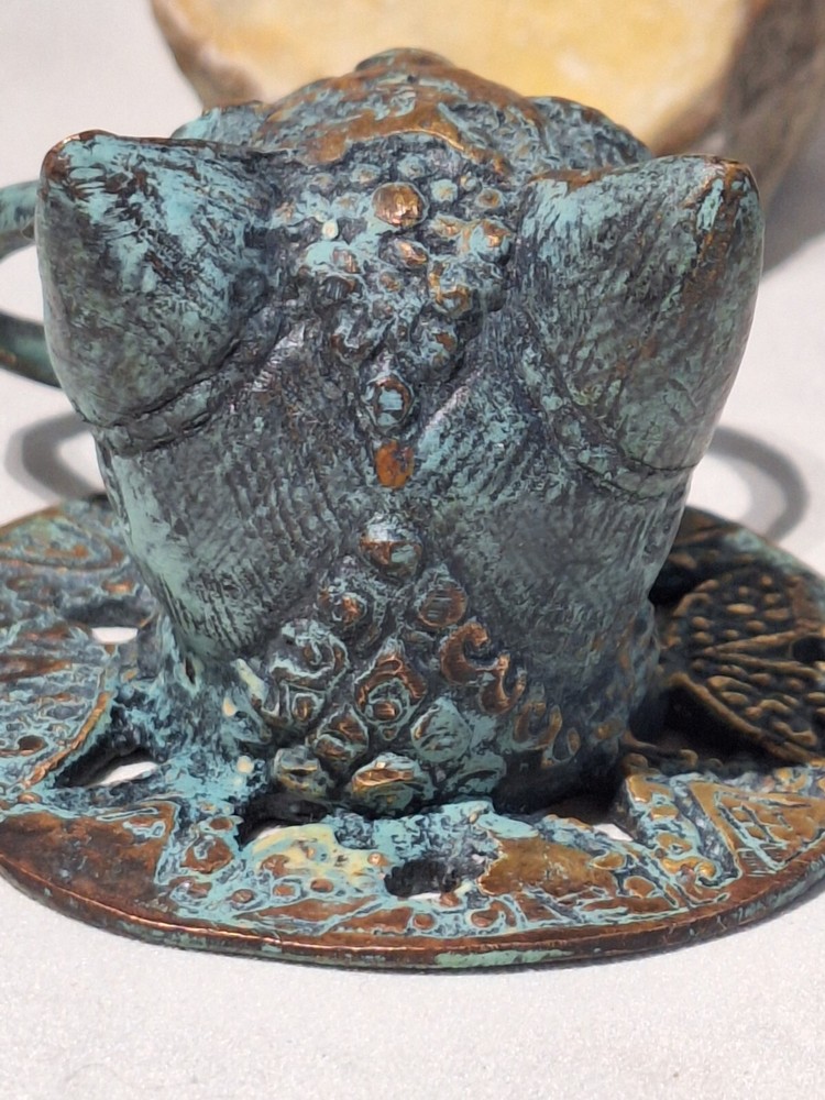 Indonesian Cat Head Door Knocker (Possible Bronze)