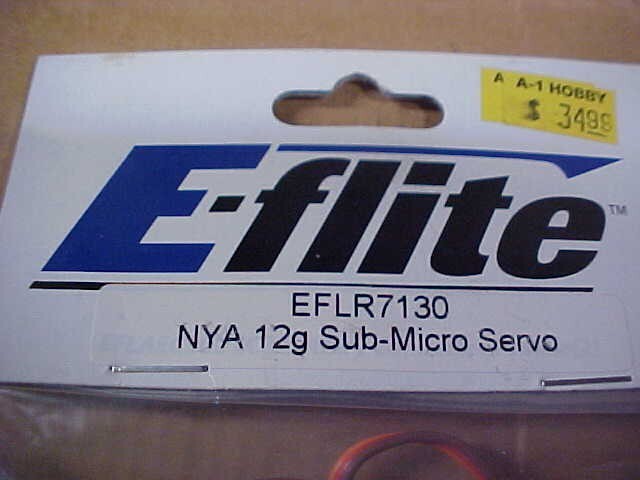 E-FLITE EFLR7130 = NYA 12G SUB-MICRO SERVO