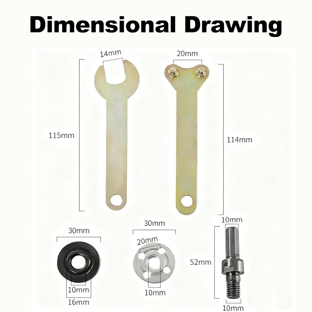 Electric Drill Angle Grinder Connecting Rod Set, Angle Grinder Tool Drill Arb...