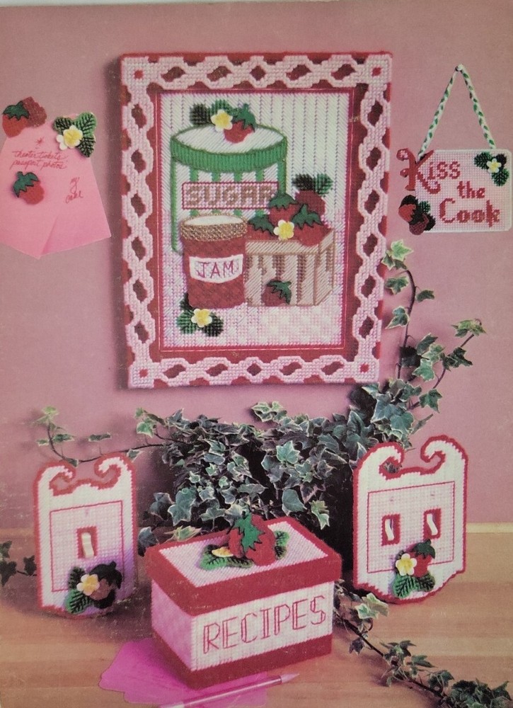 Columbia Minerva 14 Strawberry Patch Designs Plastic Canvas Projects