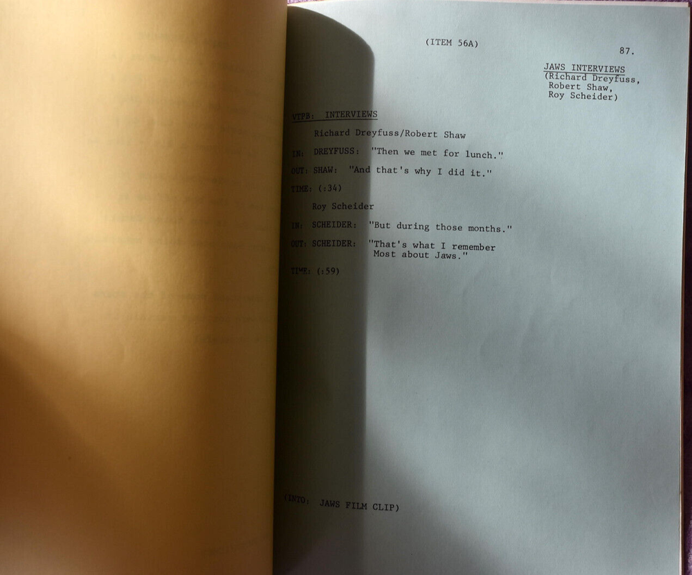 1983 " Movie Blockbusters! " CBS Television Original Screenplay Script