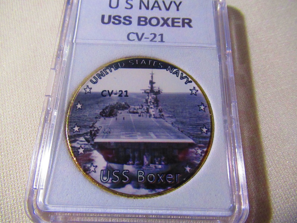 US NAVY - USS BOXER CV-21 Challenge Coin