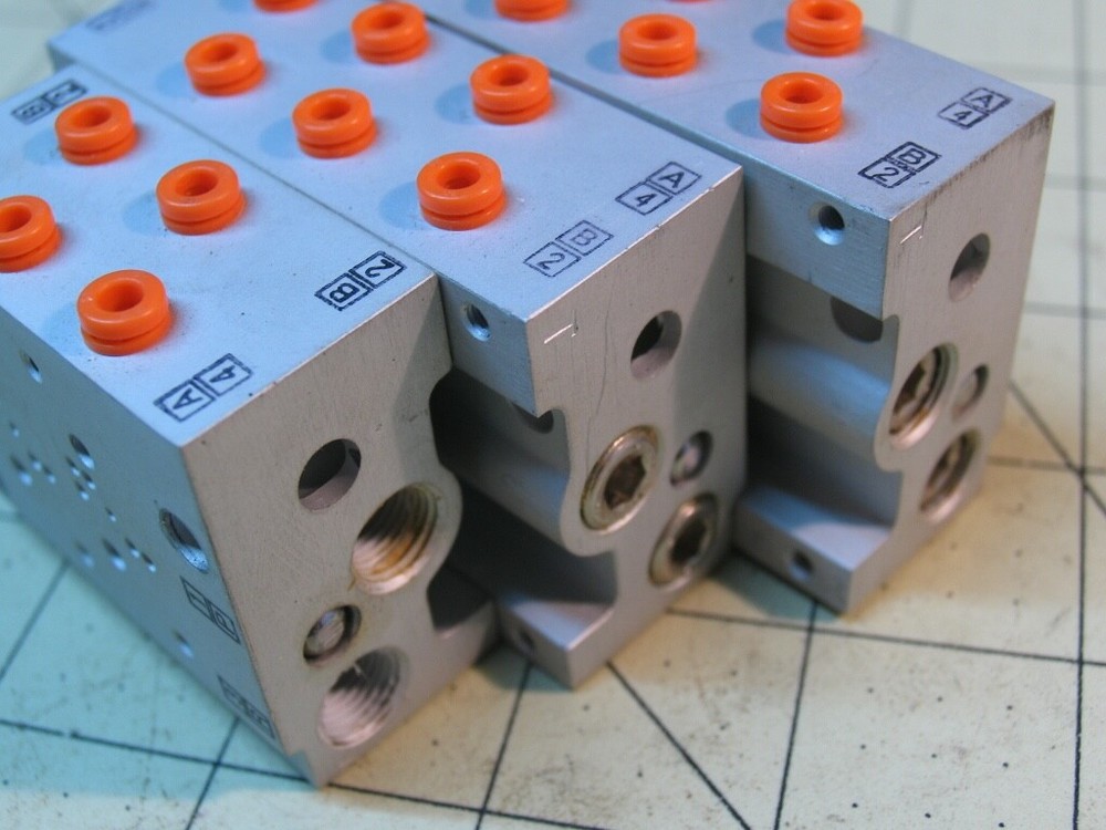 3 Misc. Sized SMC Pneumatic Manifolds