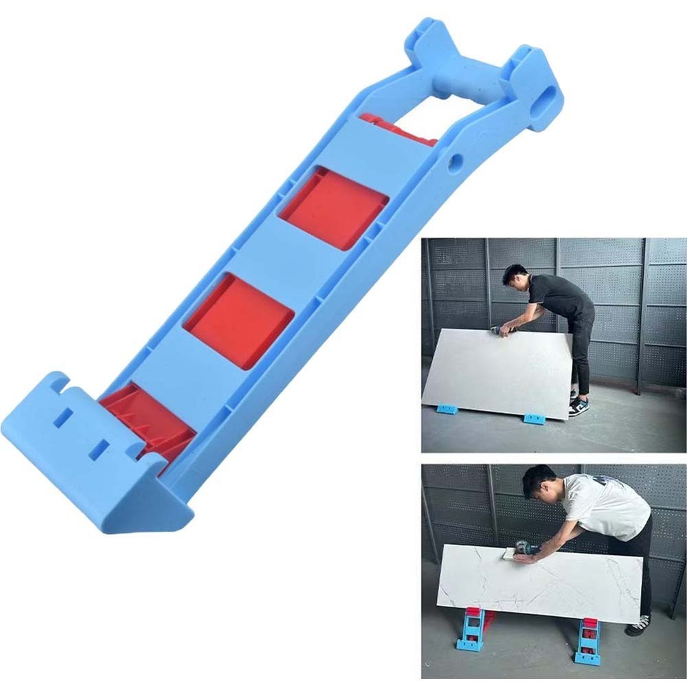Tile Holder Bracket Blue ABS Adjustable Multi Angle Support for Chamfering