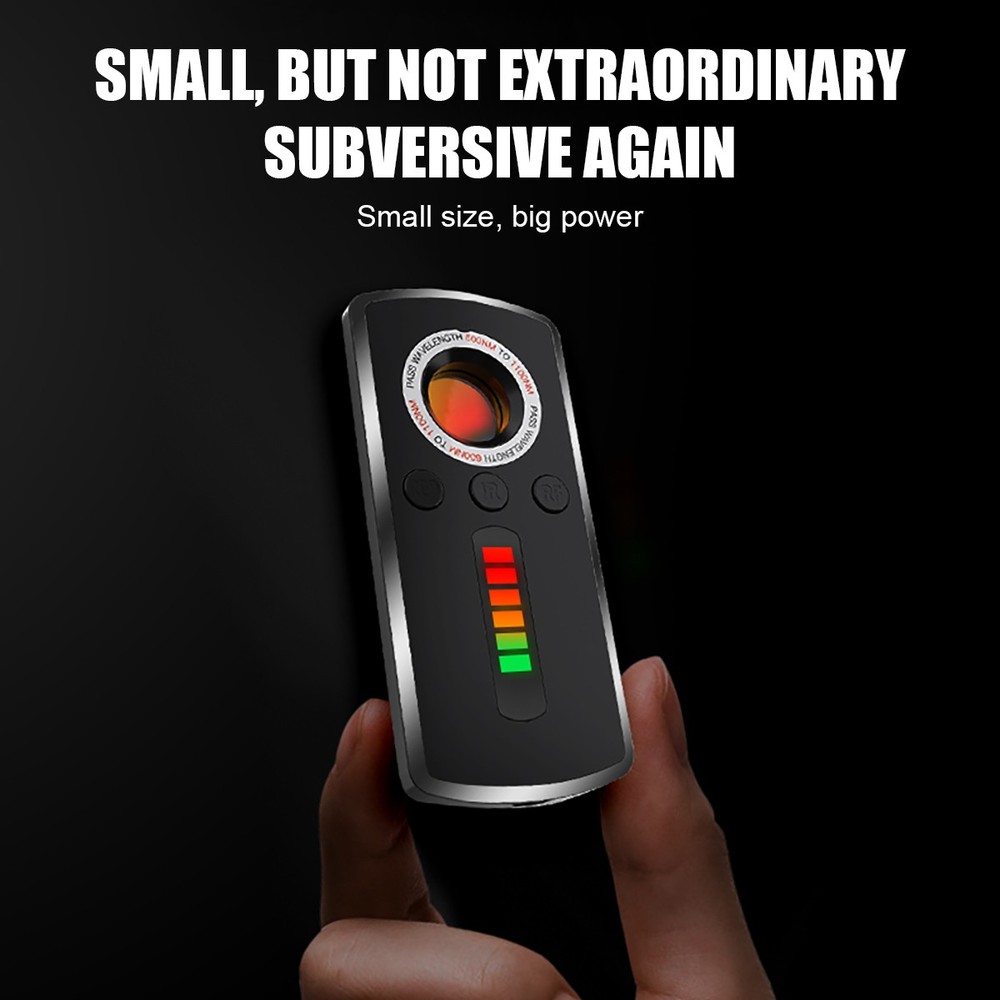 Anti-Spy Hidden Camera Wireless Detector Bug GPS Tracker Finder Scanner Device #