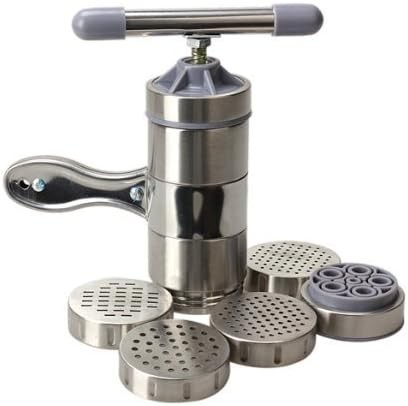 Manual Stainless Pasta Maker Machine 5 Molds