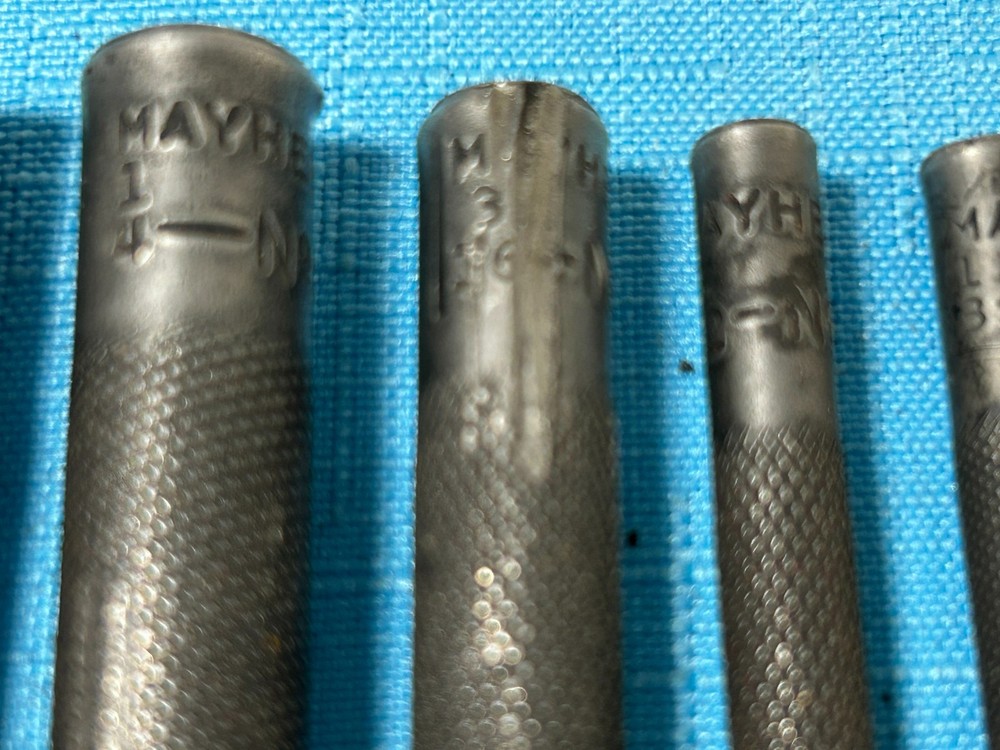 Vintage Mayhew 5 Pc Pilot Punch Set