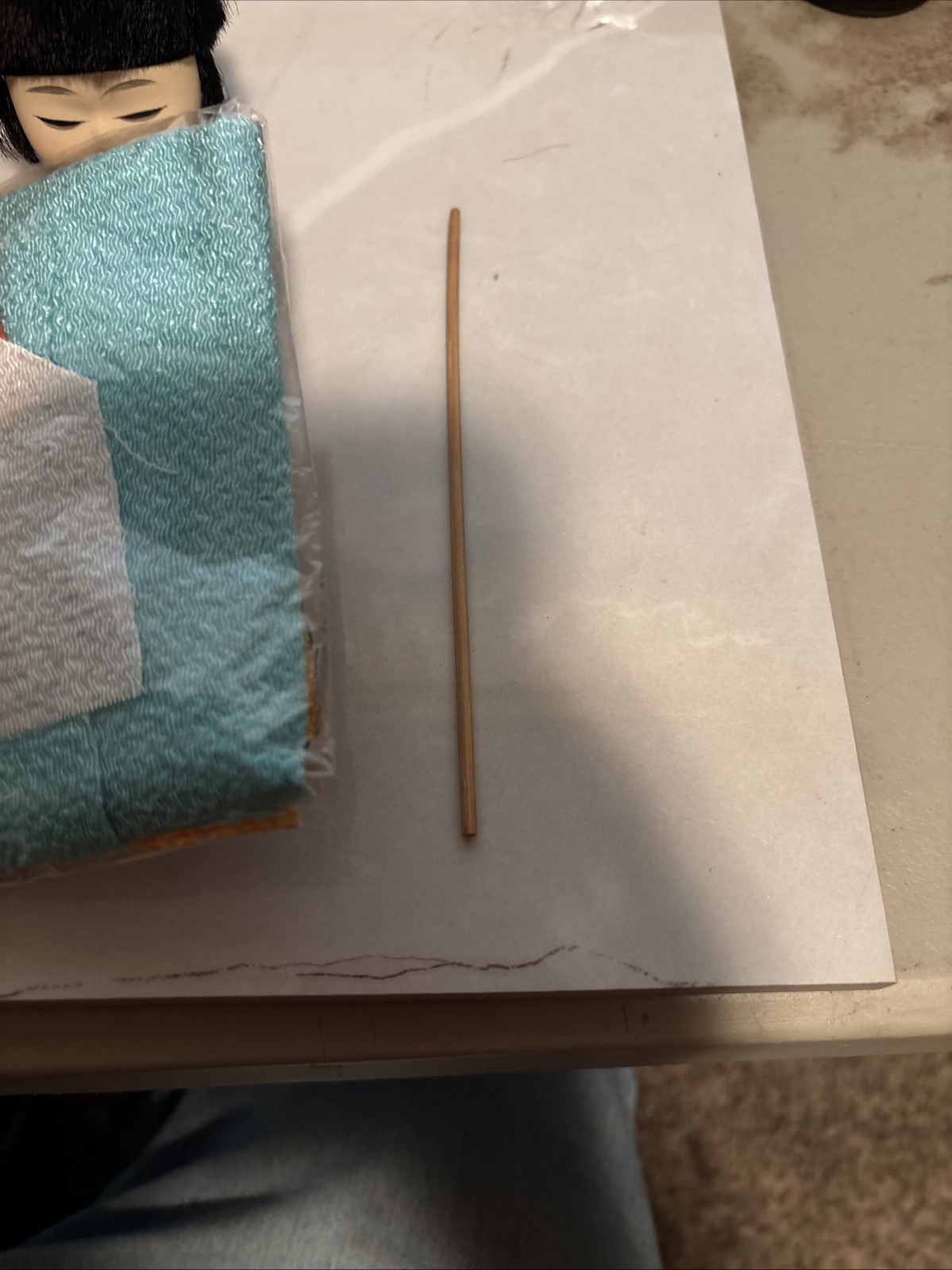 Vintage Antique Kimono Doll Set Never Assembled , 1/2 Original Box Collectible