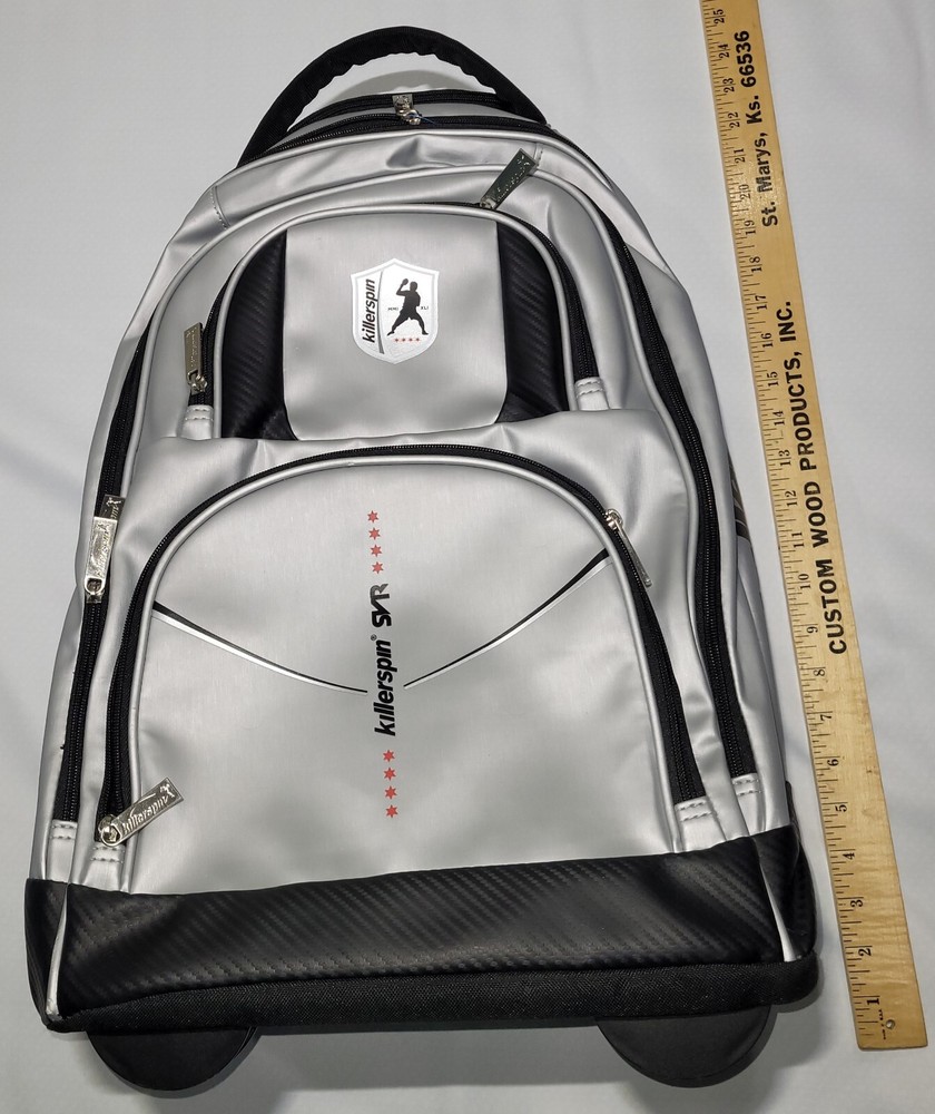Killerspin SVR Rolling Backpack Ping-pong Table Tennis Gray