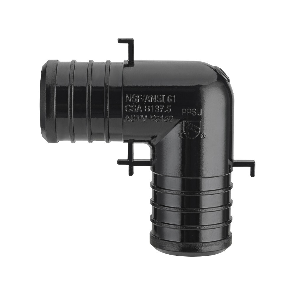 50 PCS EFIELD Poly Barb Crimp Pex Fittings 1" X 1" Elbow With Position Tab, NSF