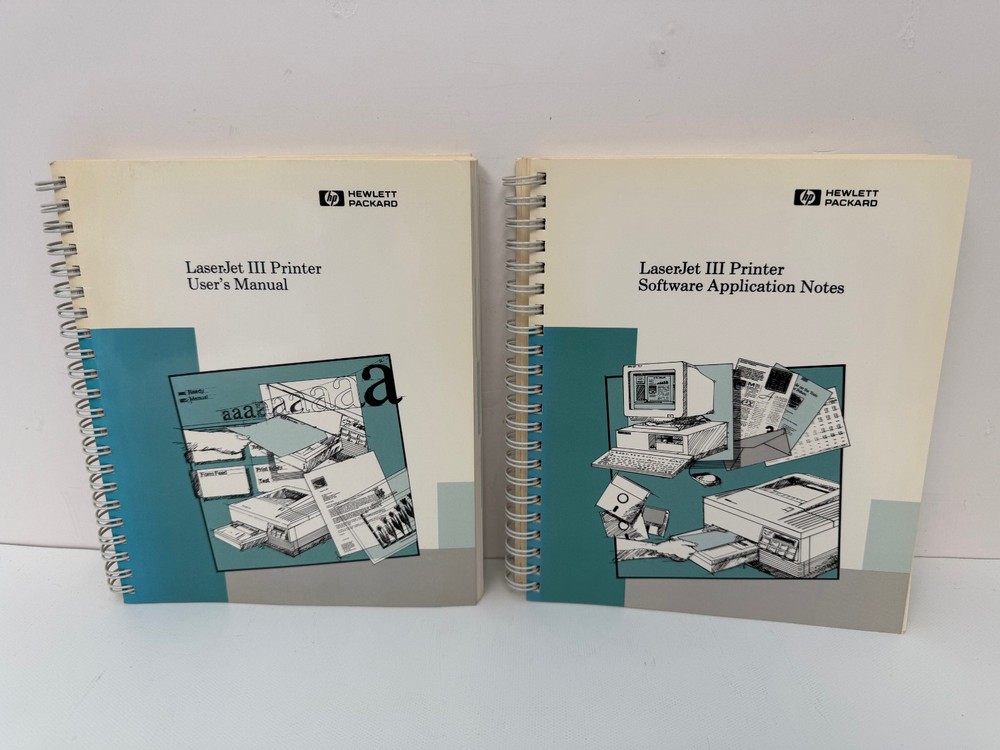 HP LASERJET III PRINTER USER'S MANUAL 33449-90901 & SOFTWARE APPLICATION NOTES