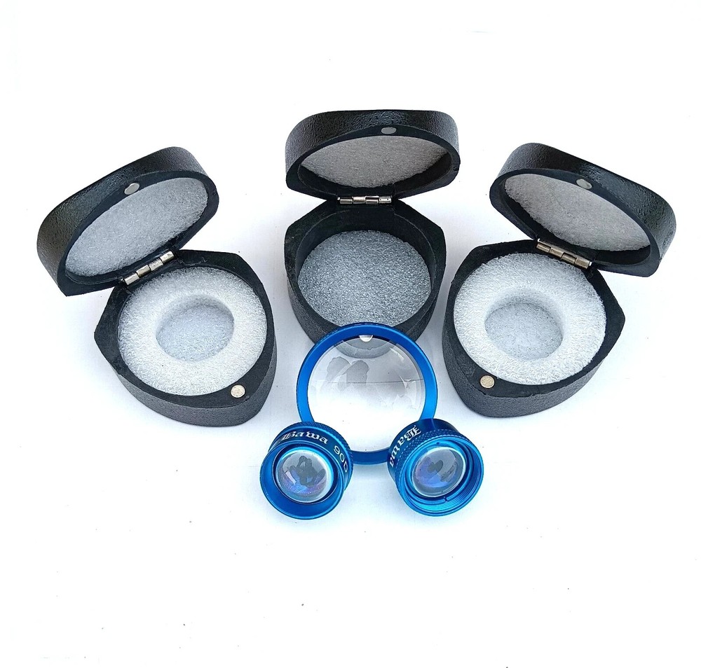 20D 78D & 90D Double Aspheric Ophthalmic & Optometry Lens Blue Color Combo
