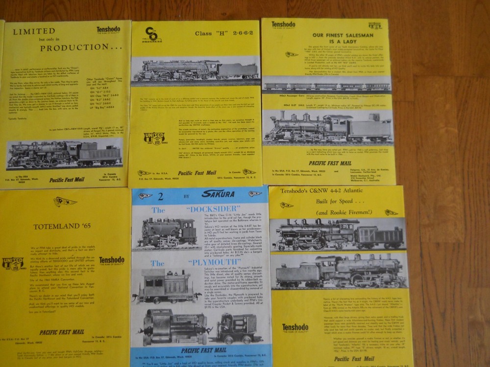 RAILROAD MODEL CRAFTSMAN 1965, 10 EDITIONS