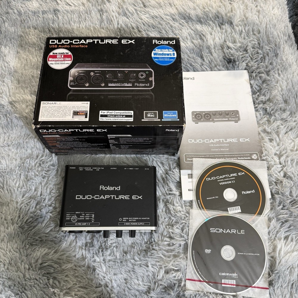 Roland UA-22 Duo-Capture EX Audio MIDI Interface 24 Bit Digital