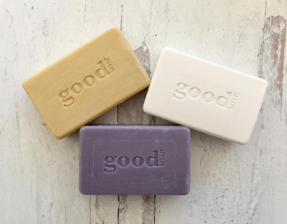 GOOD SOAP by Alaffia Shea Butter 5 oz Coconut Golden Milk Mint Lavender Cherry