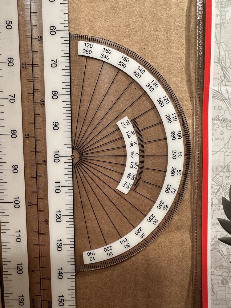 Gleim Navigational Plotter.Sectional/World AeronauticalTerminal Area Chart Scale
