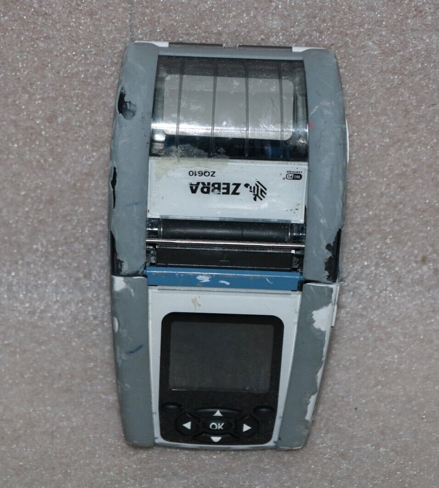 Zebra ZQ610 Portable Barcode Thermal Printer Wireless Bluetooth USB, Pre-Owned .