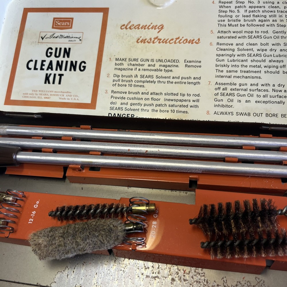 Vintage Sears Gun Cleaning Kit. Not Complete