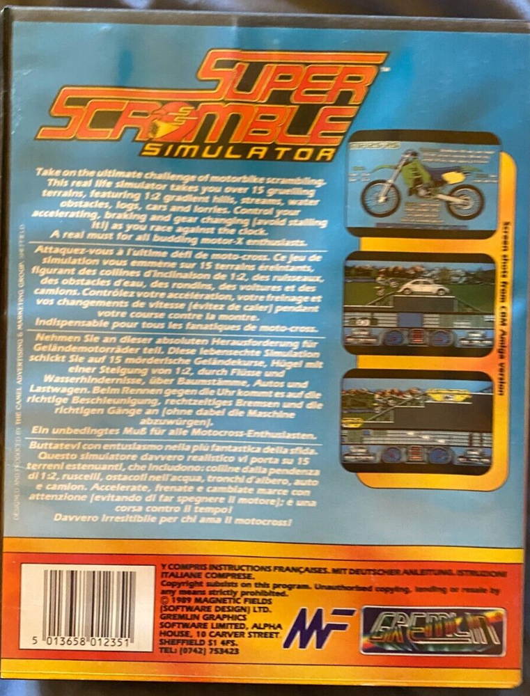 Super Scrambler Simulator Atari 1040/520 ST NEW Disk By Gremlin