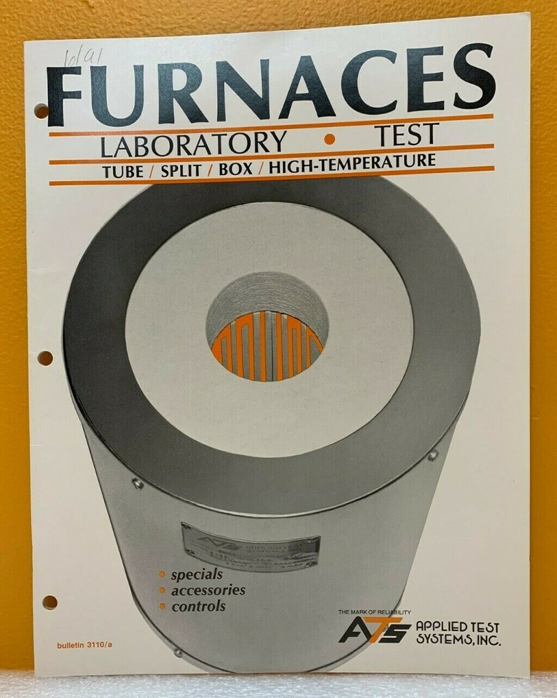ATS Applied Test Systems, Inc Funaces Bulletin 3110/a (Catalog).