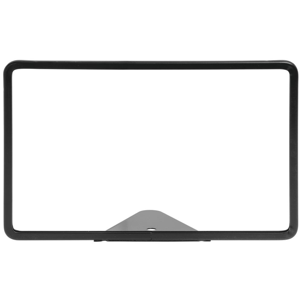 HUBERT® Sign Frame with Triangular Wedge Base Matte Black Finished Steel