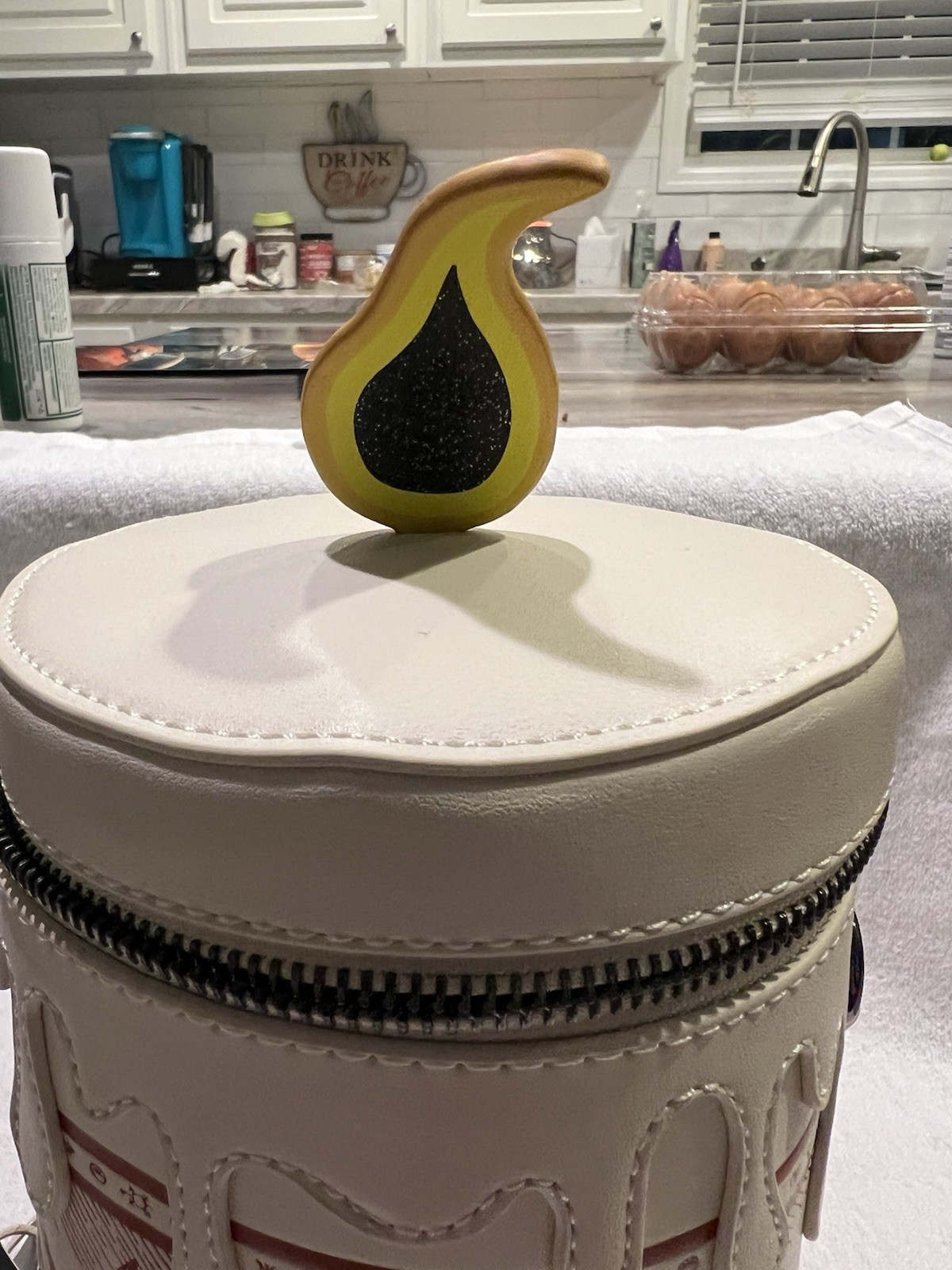 Hocus Pocus Black Flame Glow Candle Crossbody Bag