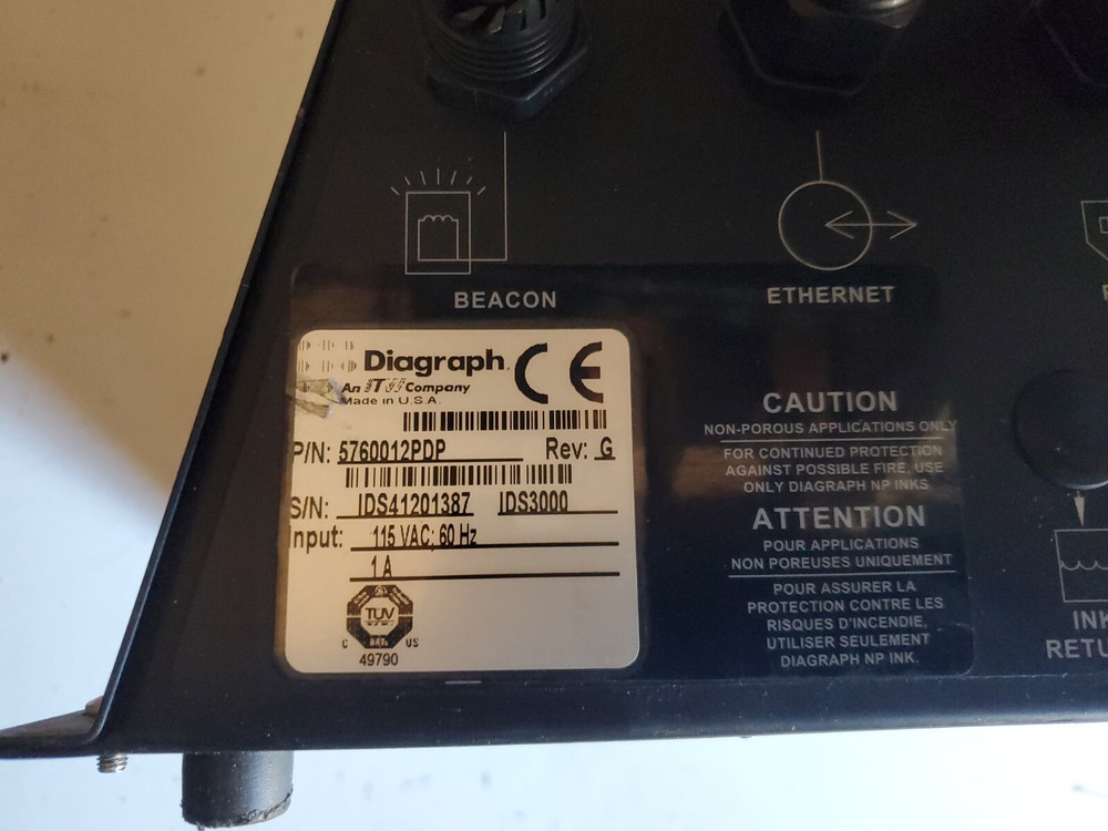 Diagraph Ink Jet Printer Controller Impulse Jet IJ 3000