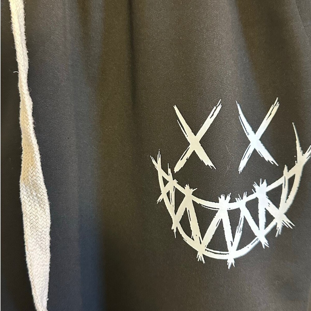 Black Performance Wear Pull On Logo Joggers Size L