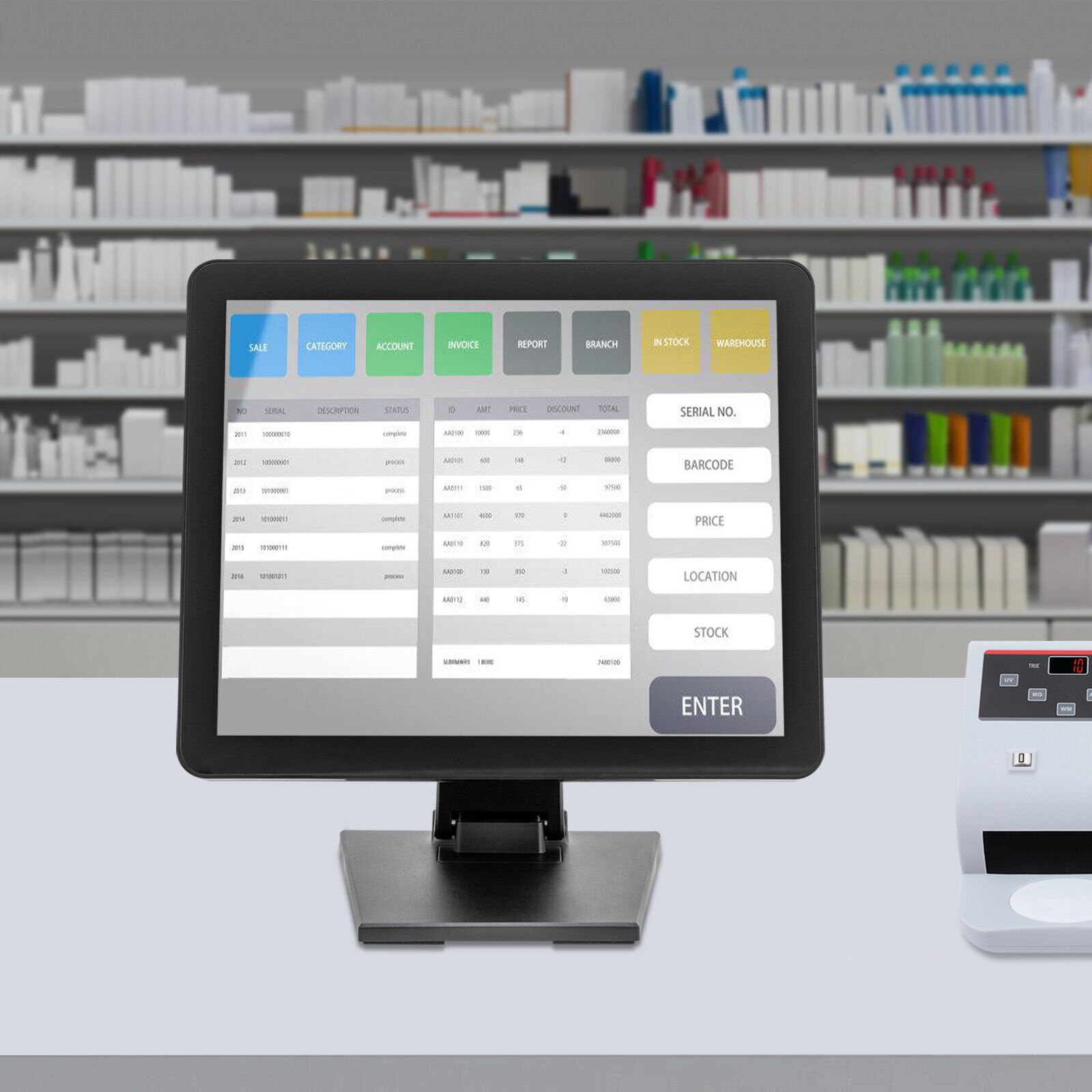 17-Inch Capacitive Touch Screen Monitor for Retail POS Systems