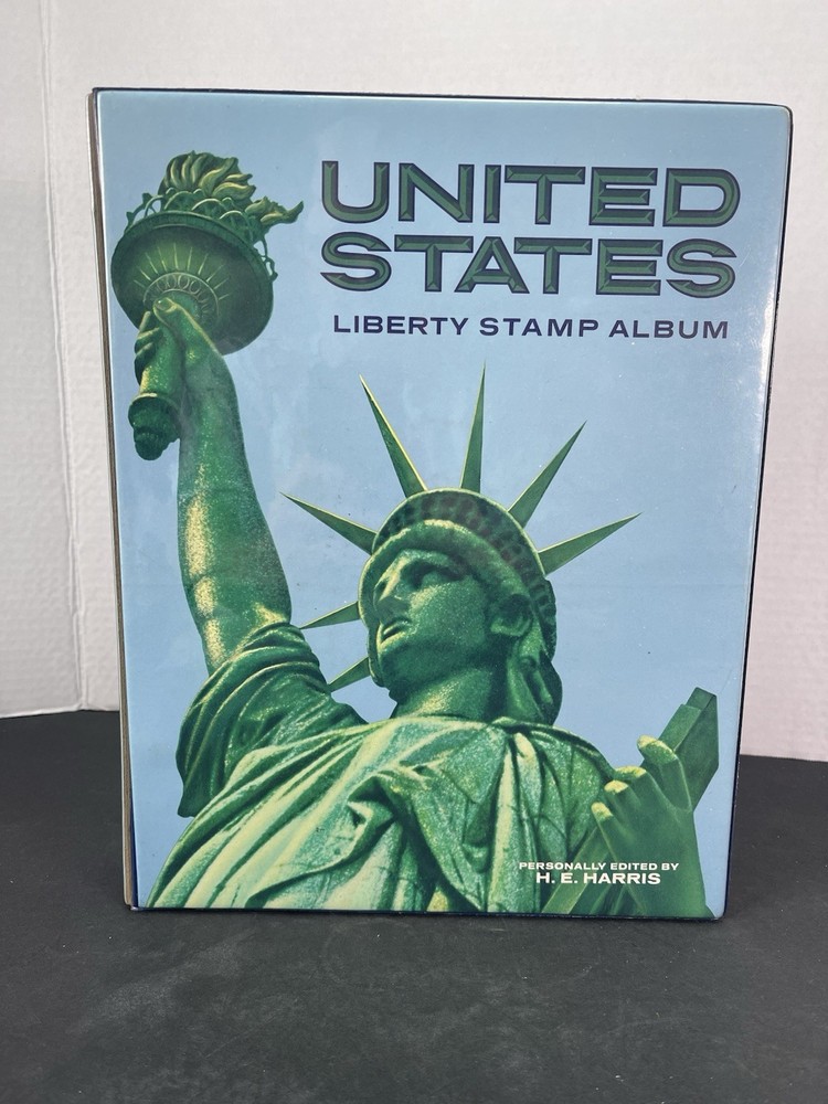 Vintage Collection Of Over 630 Stamps In United States Liberty Stamp Album