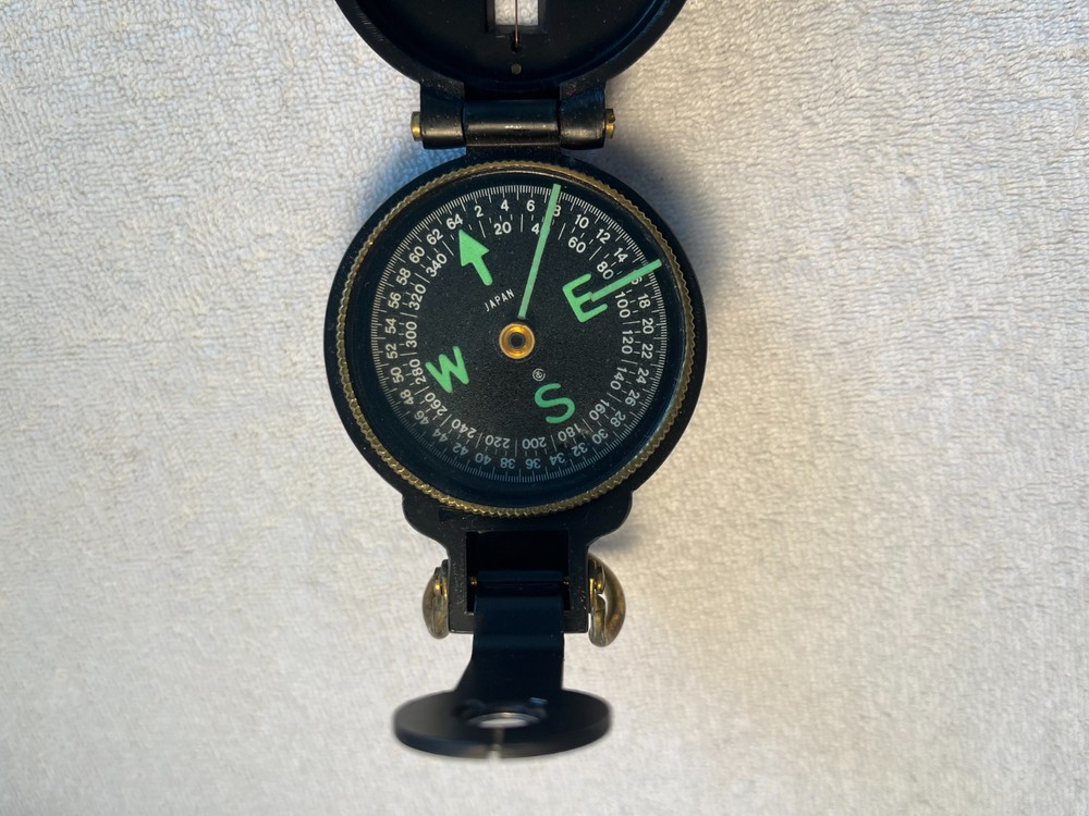 Lensatic Engineer Compass Vintage Early 1960s Navigation Tool