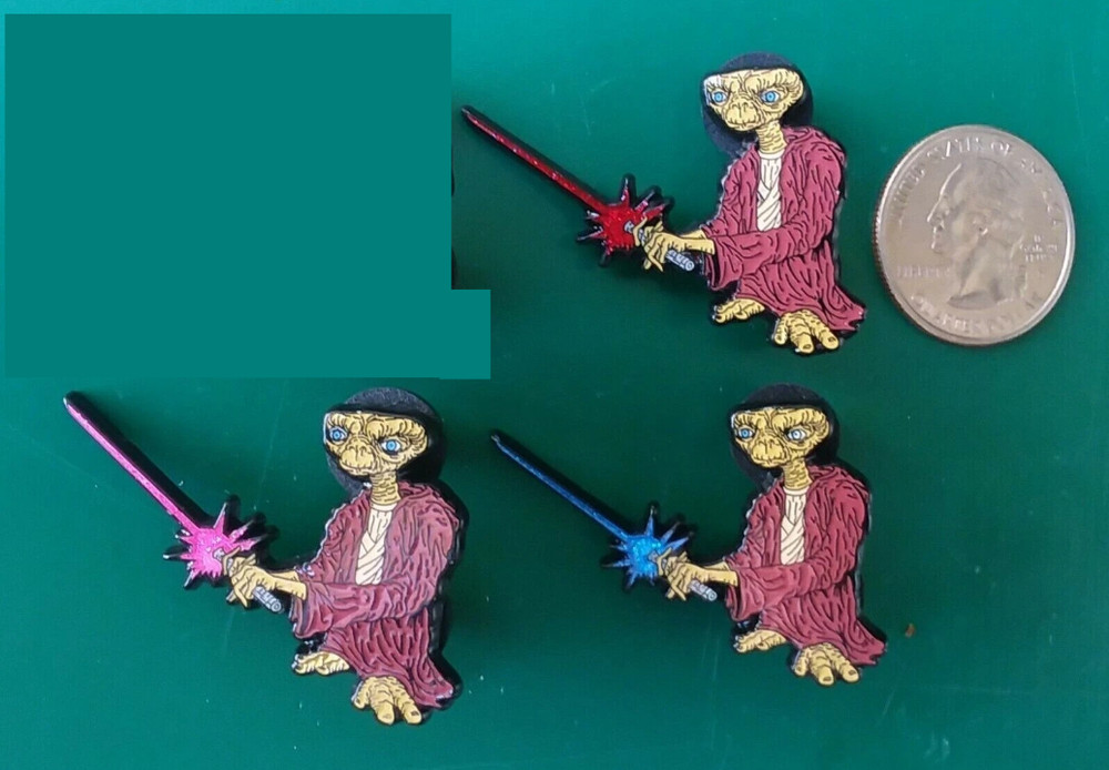 ET extra terrestrial enamel lapel hat pin badge