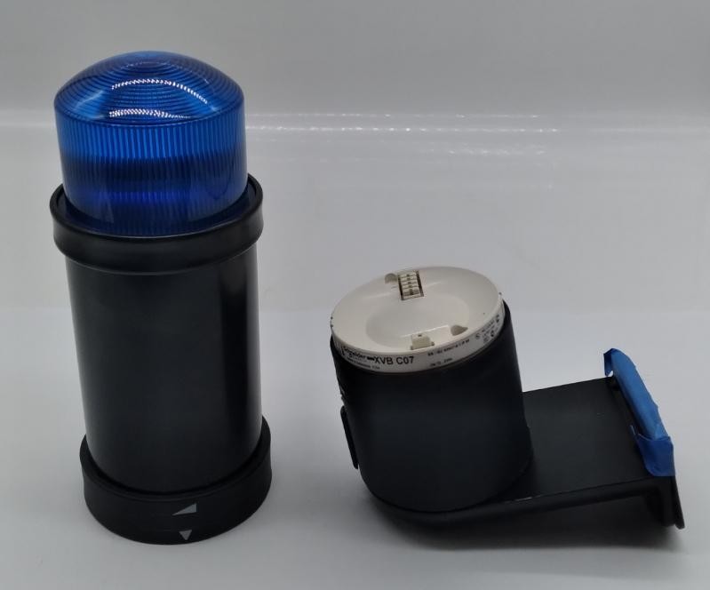 Schneider Electric XVB C6B6 Blue Stack Light W/XVBC07 Buzzer Unit