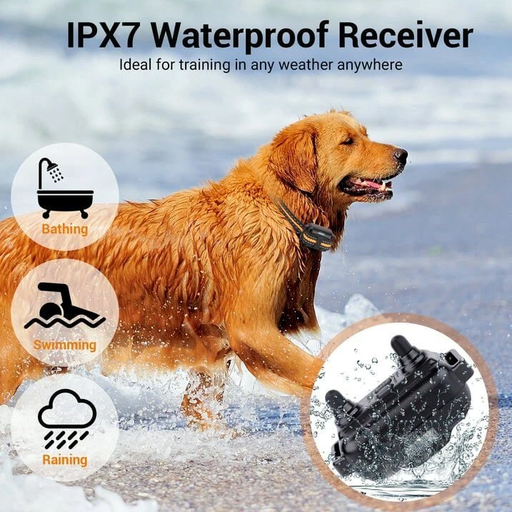 1-3 Dogs Training Collar 3000FT Remote Rechargeable Shock Dog Waterproof Trainer