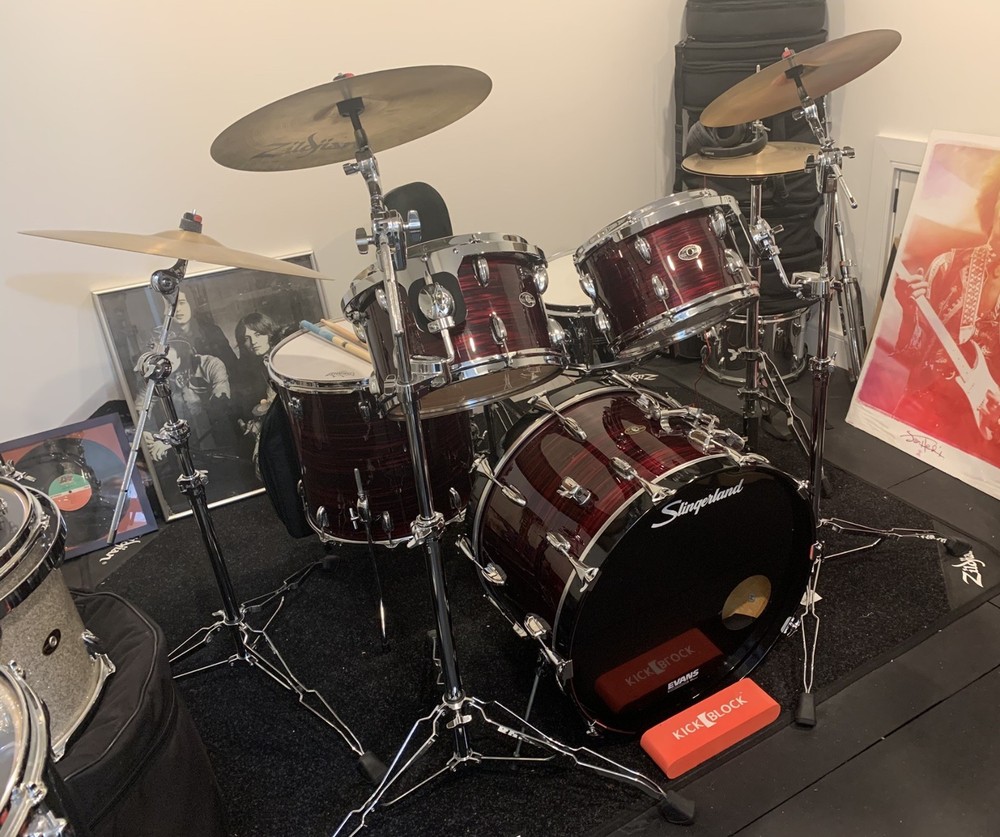 Slingerland 4-piece Red Oyster Drum Set