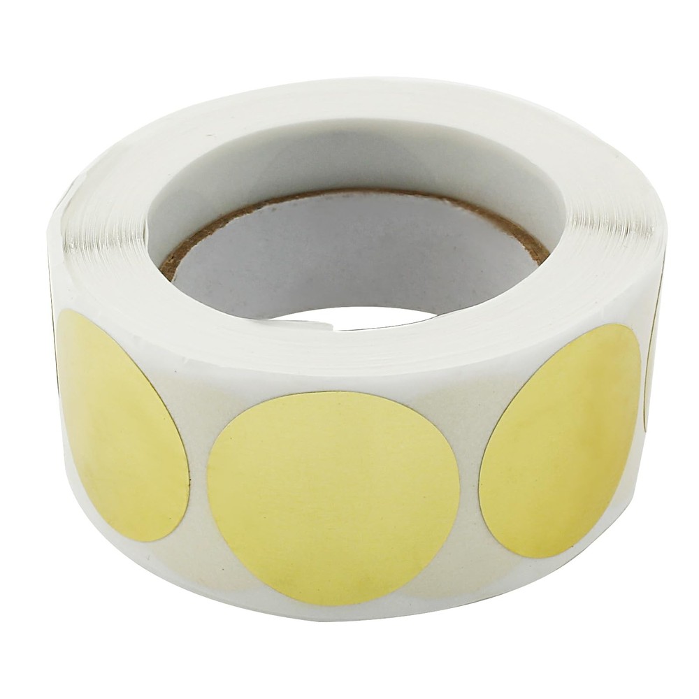 LifCratms 1 Inch Gold Code Dot Stickers, Color Coding Label Round 1",