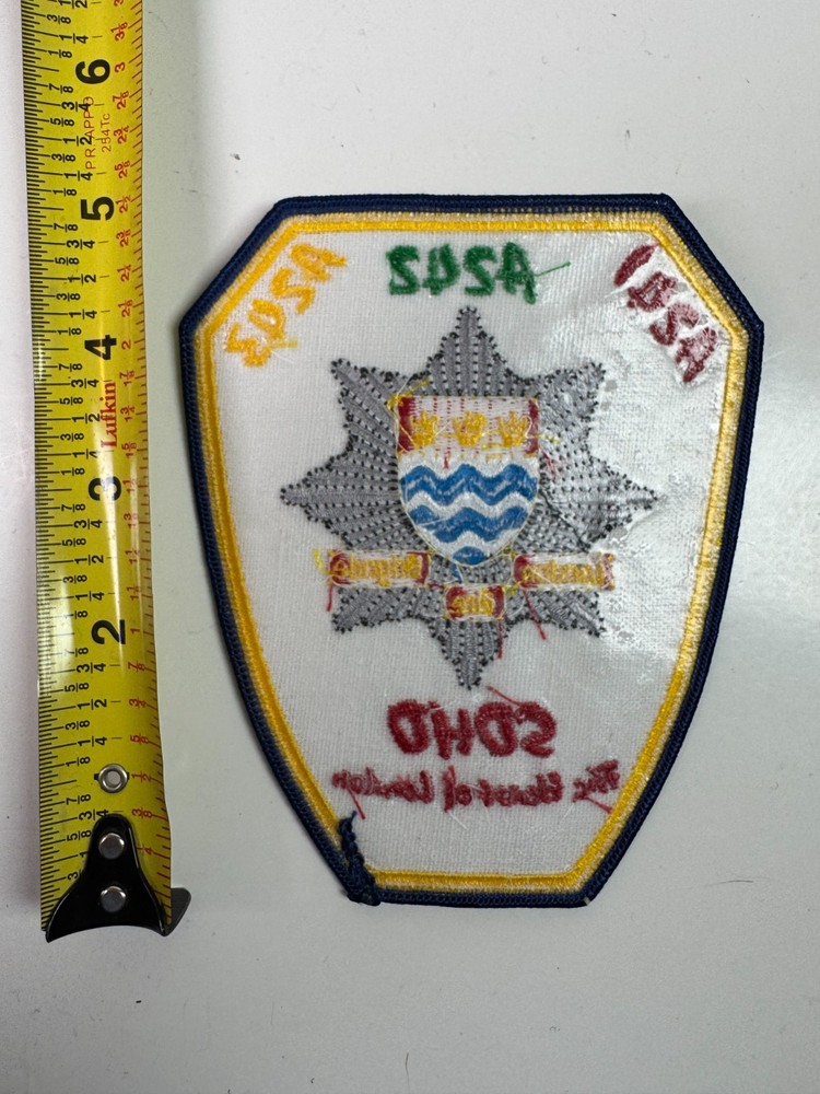 England Londo Fire Brigade SOHO Patch BB7