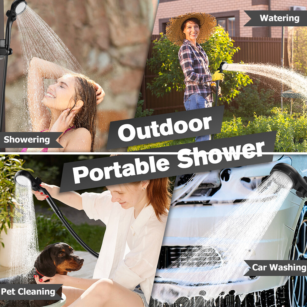 6000mAh Portable Camping Shower Rechargeable Camp Pump for Hiking Travel Outdoor