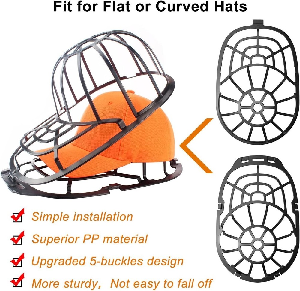 Hat Washer Baseball Cap Cleaner Protector Machine Washing Cage Cap Holder Frame