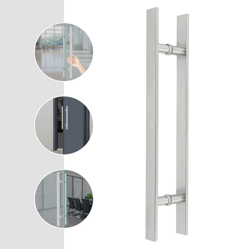 Pull Push Sliding Barn Door Handles Commercial H Shape Pair Door Pull Handle